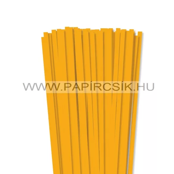 XL balenie - 7mm tmavožltápapierové prúžky na quilling (240 ks, 49 cm)