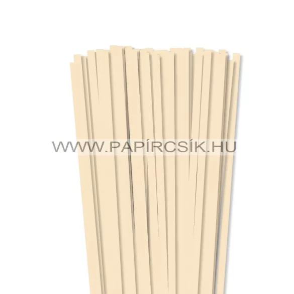 XL balenie - 7mm krémovápapierové prúžky na quilling (240 ks, 49 cm)