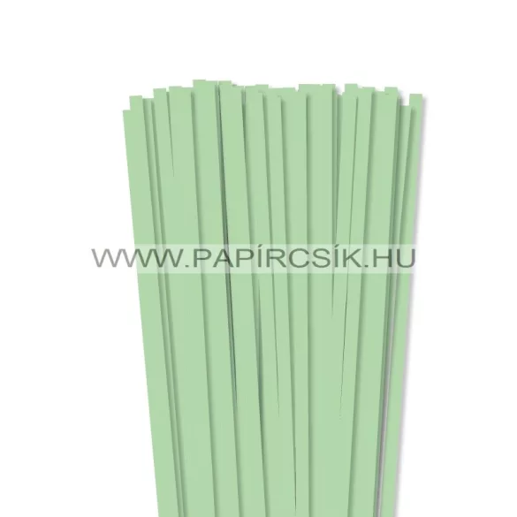 XL balenie - 7mm stredne zelenápapierové prúžky na quilling (240 ks, 49 cm)