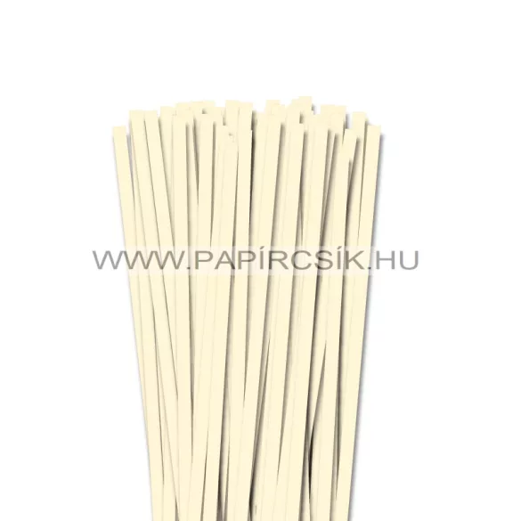 7mm slonovinová papierové prúžky na quilling (80 ks, 49 cm)
