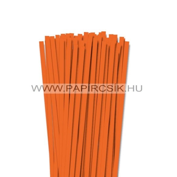 7mm svetlo oranžová papierové prúžky na quilling (80 ks, 49 cm)