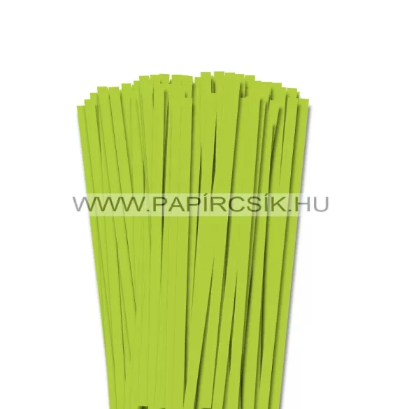 XL balenie - 7mm jarná zelená papierové prúžky na quilling (240 ks, 49 cm)