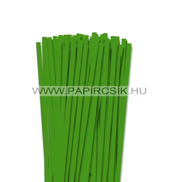 XL balenie - 7mm zelená  papierové prúžky na quilling (240 ks, 49 cm)