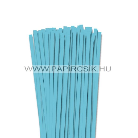 7mm azúrovo modrá papierové prúžky na quilling (80 ks, 49 cm)