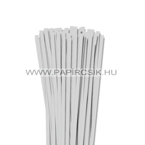 XL balenie - 7mm svetlošedá papierové prúžky na quilling (240 ks, 49 cm)
