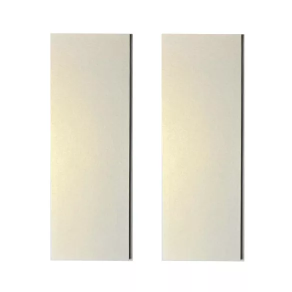 Dekorálható falikép alap, KRÉM METÁL színben (2 db,  11 cm x 32 cm) 