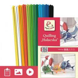 Rybičky - Quilling vzor (140 prúžkov a popis s obrázkami