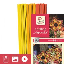   Slniečko - Quilling vzor (240 prúžkov a popis s obrázkami)