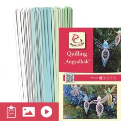 Anjeli - Quilling vzor (130 prúžkov a popis s obrázkami)