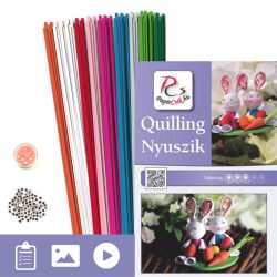   Zajačikovia - Quilling vzor (200 prúžkov a popis s obrázkami)