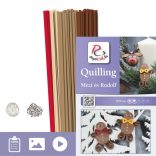 Honey a Rudolf - Quilling vzor (170 prúžkov a popis s obrázkami)